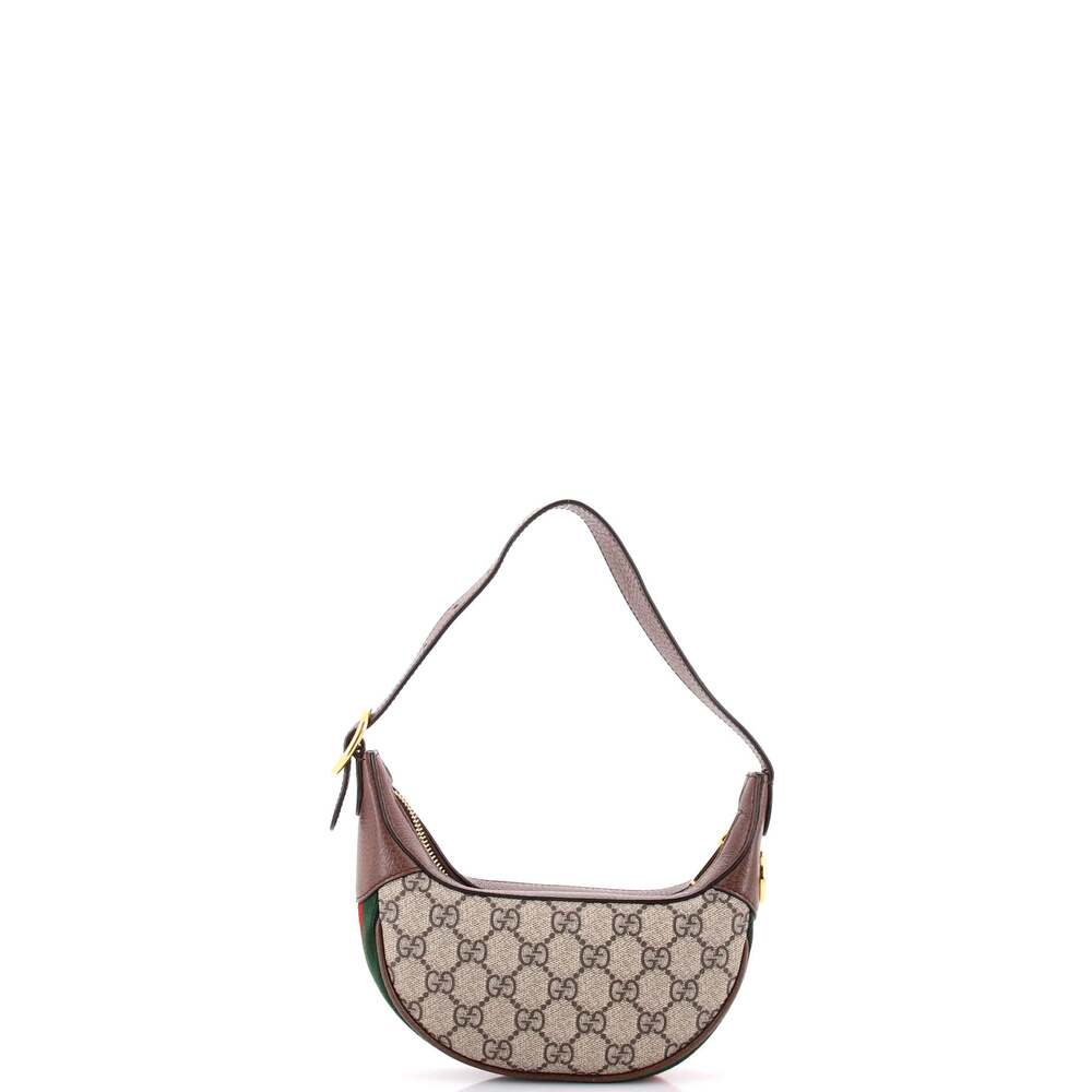 Gucci Ophidia Half Moon Bag Gg Coated #253765G15B - Picture 3 of 7